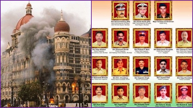 Floral Tributes Paid To Martyrs On 14th Anniversary Of 2611 Terror Attack In Mumbai Dynamite News