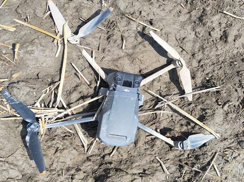 Visual of the drone seized by BSF troops