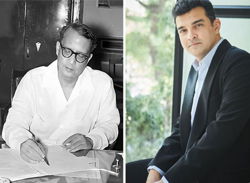 Sukumar Sen, India's first Chief Election Commissioner and producer Siddharth Roy Kapur